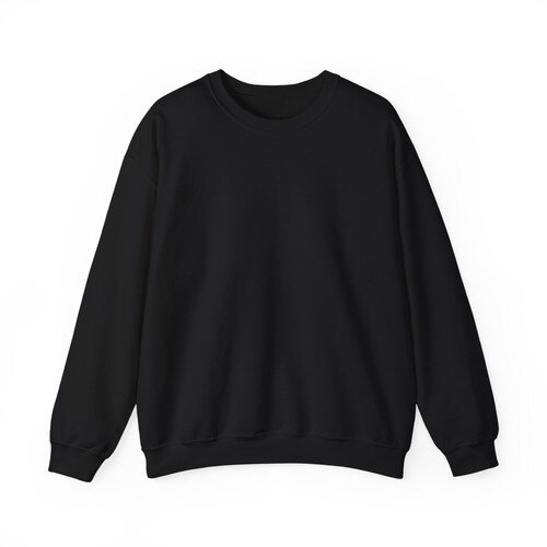 Black Crewneck Sweatshirt Long Sleeve Pullover