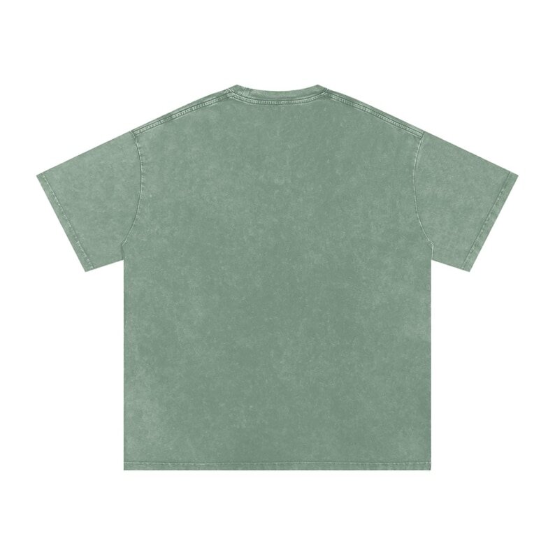 Men's Acid Wash Crew Neck Short Sleeve T-Shirt - Sage Green